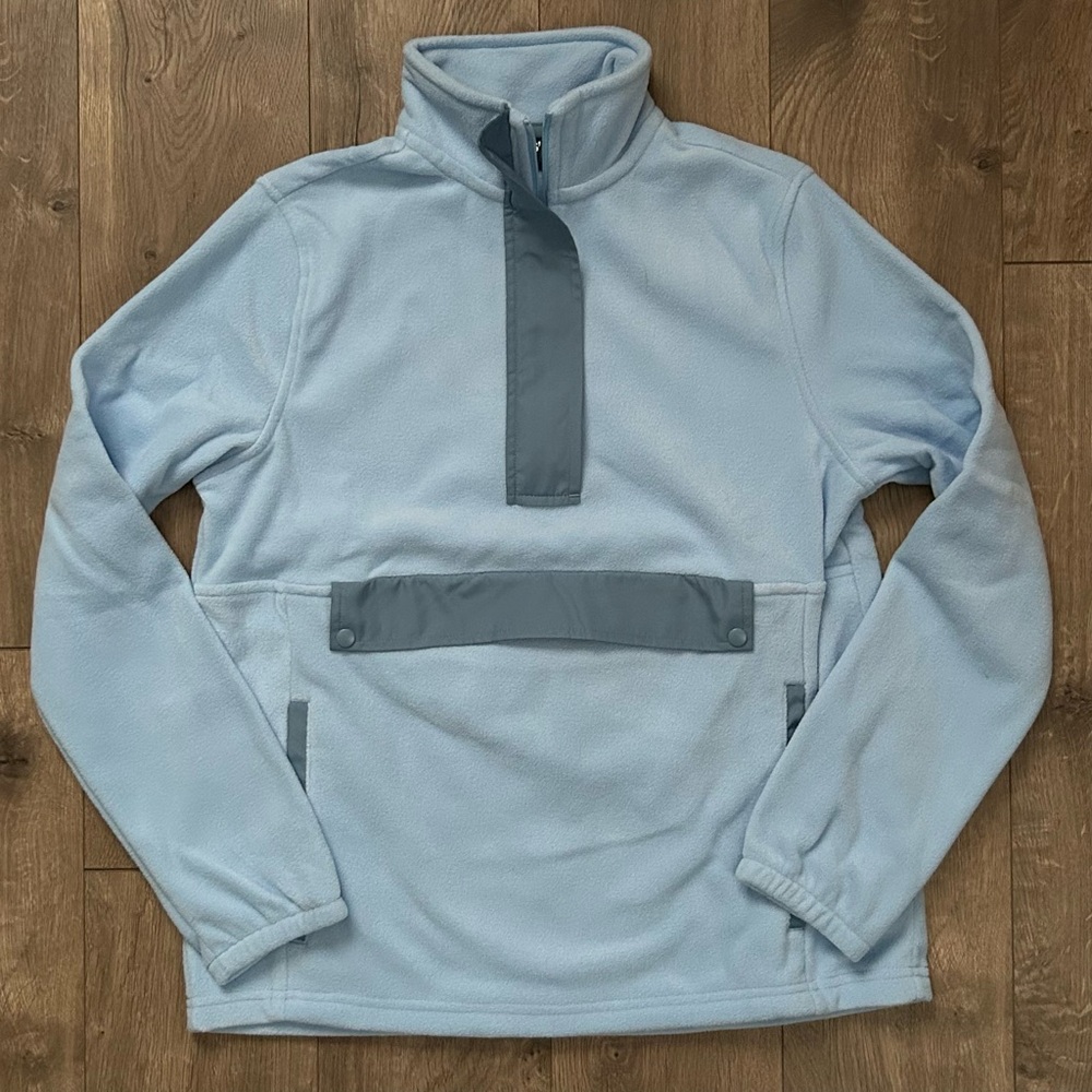 Lands End blue fleece jacket